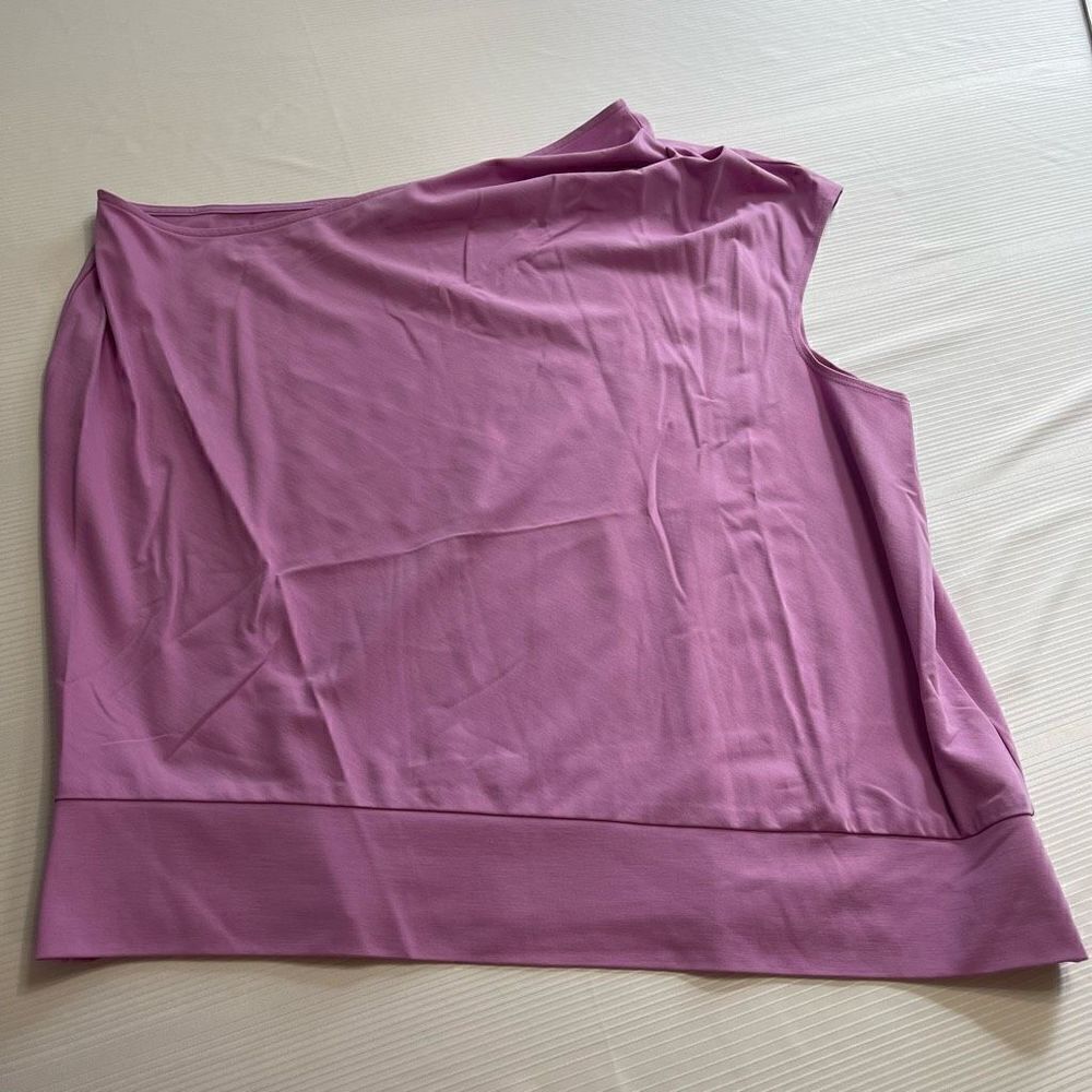 Trina Turk Lilac Purple Off Shoulder Top Plus Size XXL Dry Cleaned!